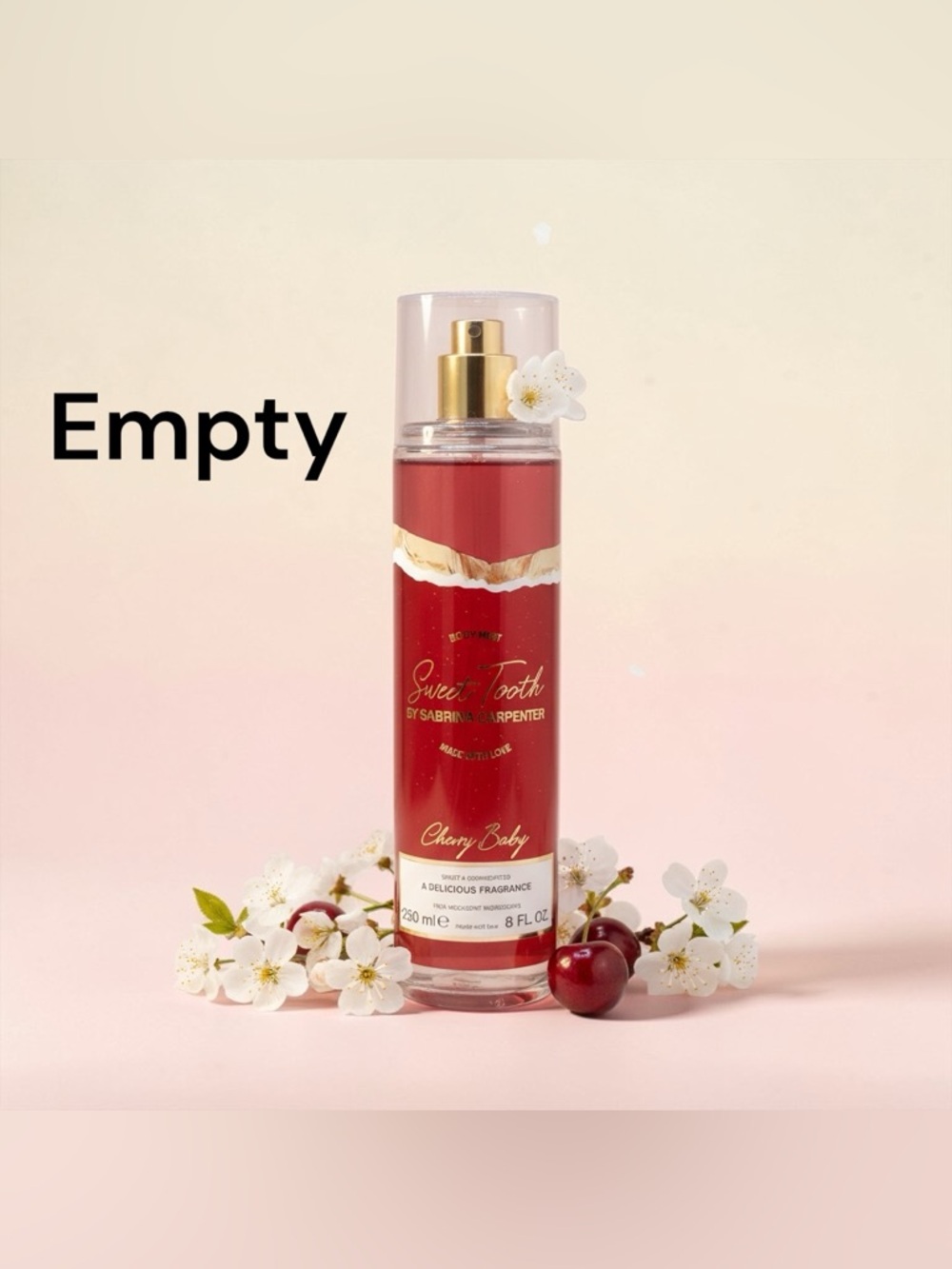 Sabrina Carpenter Sweet Tooth Cherry Baby Body Mist 8 oz